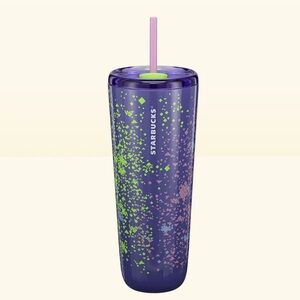Starbucks 2025 Purple Splatter Venti 24oz Hot & Cold Cup Tumbler